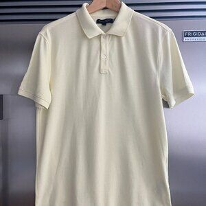 Banana Republic Mens Core Temp Small Yellow Polo, Worn Once